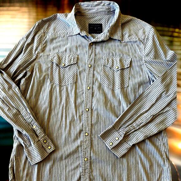 vintage western pearl snap shirt American Eagle mens XXL button up Cowboy 2XL - Picture 1 of 7